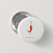Verjaardagscadeau hete waar button badge (Voorkant /achterkant)