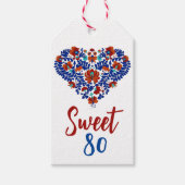 Verjaardagscadeau / Hongaarse rustieke Matyo Cadeaulabel (Voorkant)