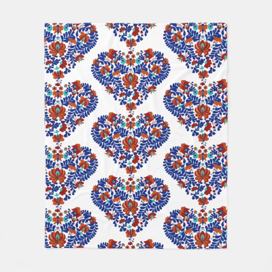 Verjaardagscadeau / Hongaarse rustieke Matyo Fleece Deken (Voorkant)