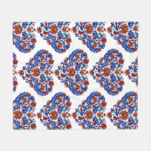 Verjaardagscadeau / Hongaarse rustieke Matyo Fleece Deken (Voorkant (Horizontaal))