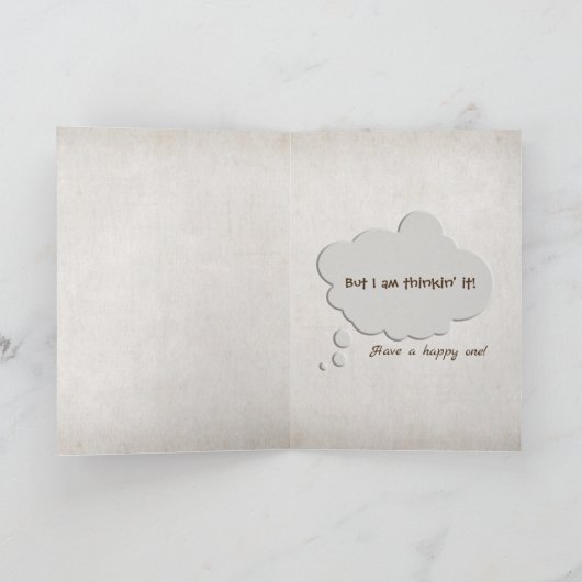 verjaardagscadeau humor-beer in roodboot kaart (Binnen)