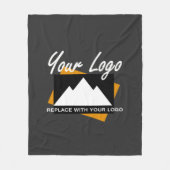 Verjaardagscadeau Idee Gepersonaliseerd Modern Ele Fleece Deken (Voorkant)