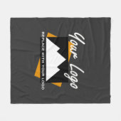 Verjaardagscadeau Idee Gepersonaliseerd Modern Ele Fleece Deken (Voorkant (Horizontaal))