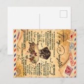 Verjaardagscadeau-idee vlinders voor mijn dochter briefkaart (Voorkant / Achterkant)