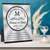 Verjaardagscadeau Ideeën voor 85 jaar oud Man of V Fotoplaat (Zijkant)