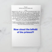 Verjaardagscadeau - Infinity of Primes Kaart (Binnen)