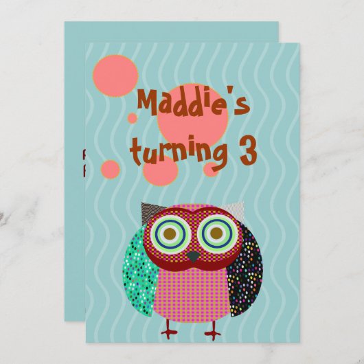 verjaardagscadeau kaart (Voorkant / Achterkant)