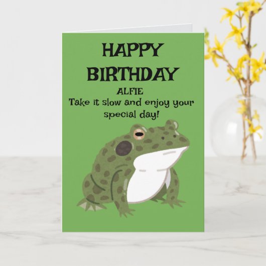 VERJAARDAGSCADEAU KAART (Gele Bloem)