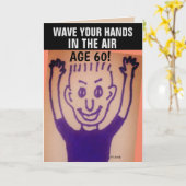 VERJAARDAGSCADEAU KAART 60 FUNNY (Gele Bloem)