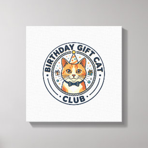 Verjaardagscadeau Kat Kattenliefhebber Cadeau - Ve Canvas Afdruk