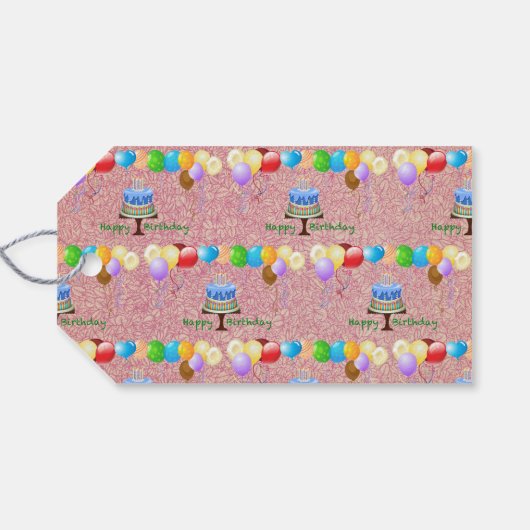 Verjaardagscadeau Label Cadeaulabel (Achterkant Horizontaal)