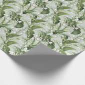 verjaardagscadeau | Lelie van de Vallei Bloem Naad Cadeaupapier (Hoek)