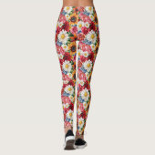 Verjaardagscadeau | Levendig bloemstuk Leggings (Achterkant)