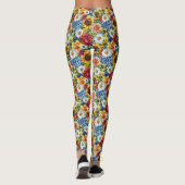 Verjaardagscadeau | Levendige bloemschikking Leggings (Achterkant)