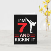 Verjaardagscadeau Martial Arts Gift Jongens Meisje Kaart (Gele Bloem)