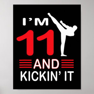 Verjaardagscadeau Martial Arts Gift Jongens Meisje Poster