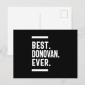 Verjaardagscadeau met de naam Donovan Briefkaart (Voorkant / Achterkant)