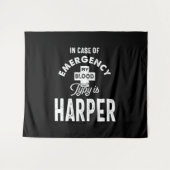 Verjaardagscadeau met naam Harper Wandkleed (Voorkant (horizontaal))