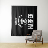 Verjaardagscadeau met naam Harper Wandkleed (In situ)