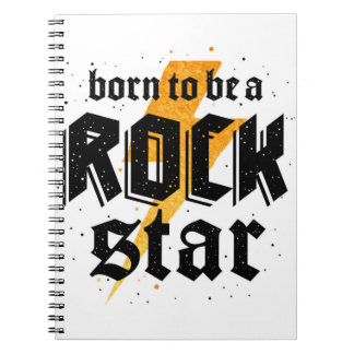 verjaardagscadeau met rockster notitieboek
