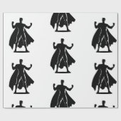 Verjaardagscadeau met superheldenthema cadeaupapier (Vlak)