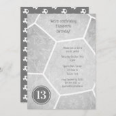 verjaardagscadeau met " zilvergrijze " voetbalweds kaart (Voorkant / Achterkant)