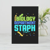 Verjaardagscadeau | Micro Biologie Afdeling Staph Kaart (Staand voorkant)