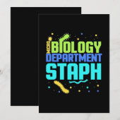 Verjaardagscadeau | Micro Biologie Afdeling Staph Kaart (Voorkant / Achterkant)