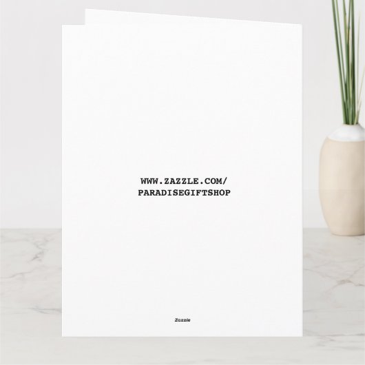 VERJAARDAGSCADEAU MOEDERDAG LACHENDE KAT KAART (Achterkant)