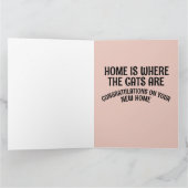 VERJAARDAGSCADEAU NIEUW HUIS VERJAARDAG FELICITATI KAART (Binnen)