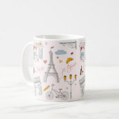 Verjaardagscadeau Parijs Koffiemok (Voorkant links)