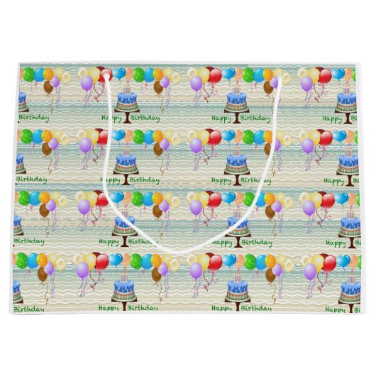 Verjaardagscadeau tas groot cadeauzakje (Voorkant)