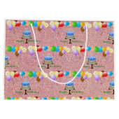 Verjaardagscadeau tas groot cadeauzakje (Achterkant)