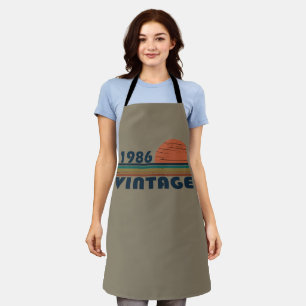 Verjaardagscadeau uit 1986 vintage schort