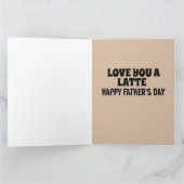 VERJAARDAGSCADEAU VADER ZOEte KOFFIE KAT KAART (Binnen)