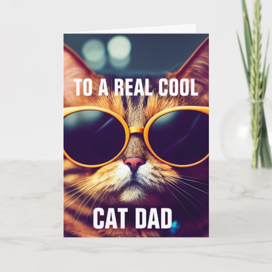 VERJAARDAGSCADEAU VADERDAG KATTENVADER KAART (Voorkant)