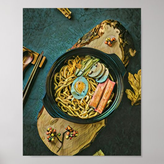 verjaardagscadeau van Ramen Poster (Voorkant)