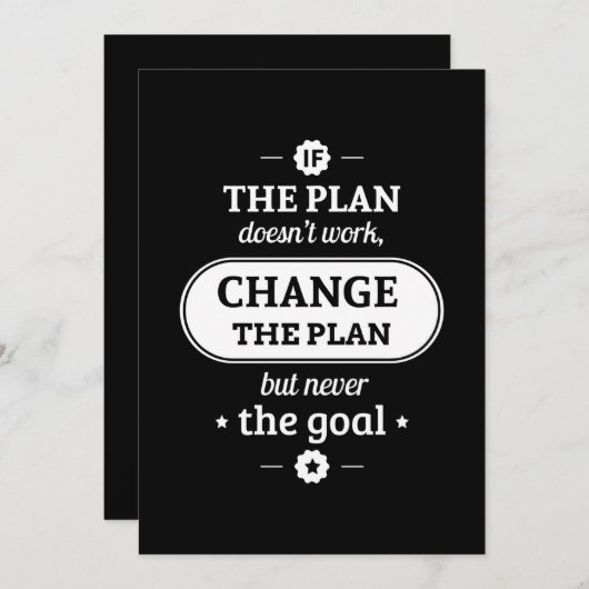 Verjaardagscadeau verandert het plan maar nooit he kaart (Voorkant / Achterkant)