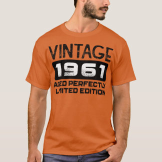 Verjaardagscadeau Vintage 1961 Volmaakt oud T-shirt
