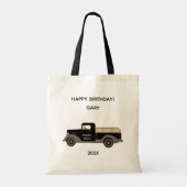 Verjaardagscadeau Vintage Tote Tassen (Achterkant)