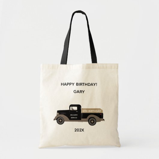 Verjaardagscadeau Vintage Tote Tassen (Voorkant)