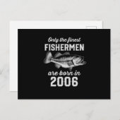 Verjaardagscadeau Visser Vissen 2006 Briefkaart (Voorkant / Achterkant)