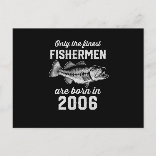 Verjaardagscadeau Visser Vissen 2006 Briefkaart (Voorkant)