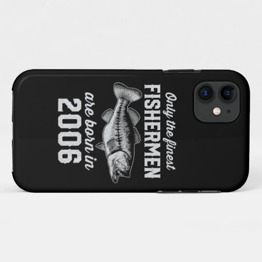 Verjaardagscadeau Visser Vist 2006 Case-Mate iPhone Case (Achterkant (horizontaal))