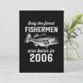Verjaardagscadeau Visser Vist 2006 Kaart (Staand voorkant)