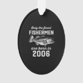 Verjaardagscadeau Visser Vist 2006 Ornament (achterkant)