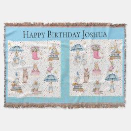 Verjaardagscadeau voor baby boy - konijn konijn deken