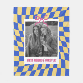 Verjaardagscadeau voor beste vrienden op maat met fleece deken