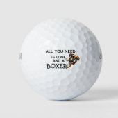 Verjaardagscadeau voor BOXER Golfballen (Voorkant)