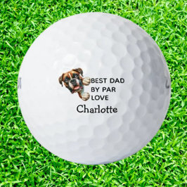 Verjaardagscadeau voor de beste BOXER-vader Golfballen